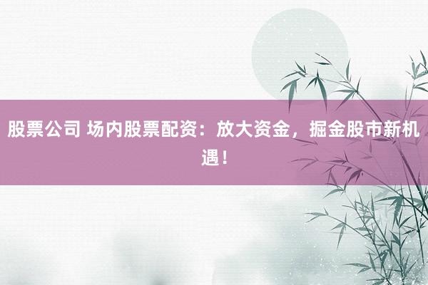 股票公司 場內(nèi)股票配資：放大資金，掘金股市新機(jī)遇！